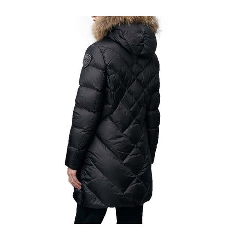 Blauer Piumino lungo Piumino Donna lungo Altea con pelliccia Nero A24 - BLAUERBLDK03052006047 - 999 - S - Francavilla Moda